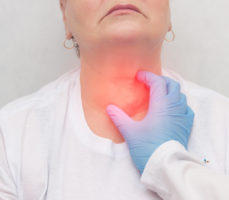 thyroid check by doctor